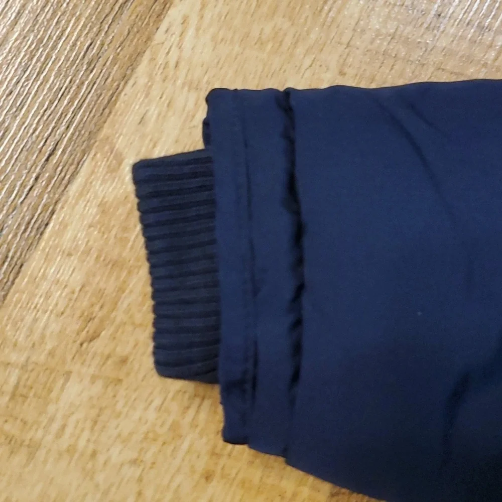Baby‎ GAP navy nautical puffer coat with detachable hood